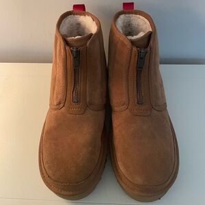 UGG Women’s Neumel Platform Ankle Boots ~ Hard-to-get item in Chestnut Suede